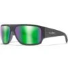 Wiley X WX Vallus Glasses - Polarized Emerald Mirror Lens / Matte Black Frame -Condor || Mil-Tec || Klean Kanteen Sales ACVLS07 1 NEW