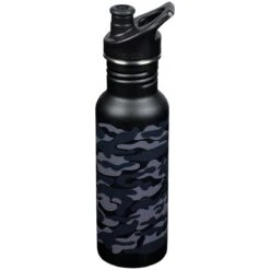Klean Kanteen Classic Narrow 532ml Bottle Sport Cap Black Camo -Condor || Mil-Tec || Klean Kanteen Sales Classic Narrow Black Camo 02