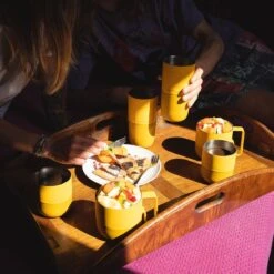 Klean Kanteen Rise 399ml Mug W/Flip Lid Old Gold 8 Klean Kanteen Rise 399ml Mug W/Flip Lid Old Gold -Condor || Mil-Tec || Klean Kanteen Sales Klean Kanteen Rise Old Gold Lifestyle 1200x1200 3