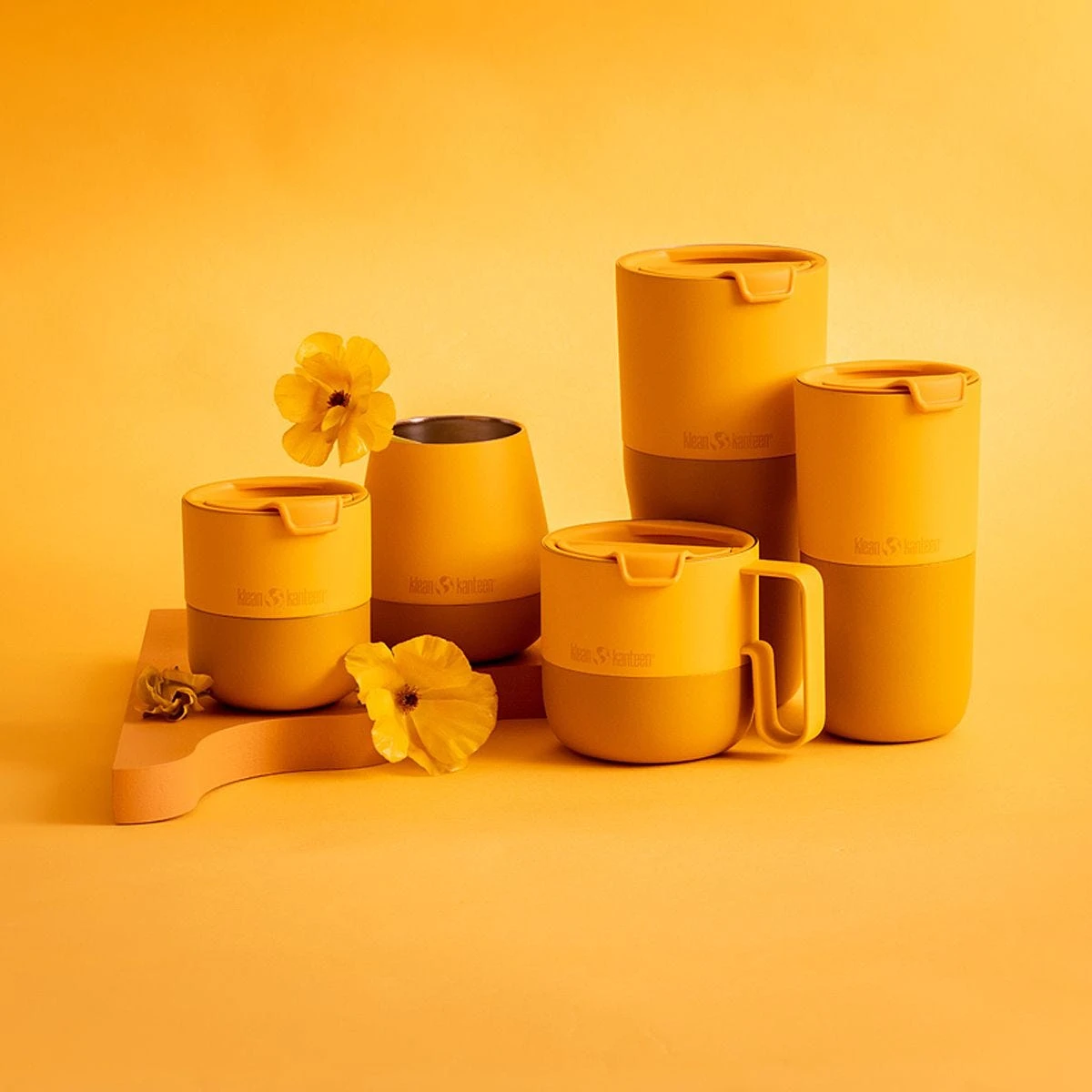 Klean Kanteen Rise 399ml Mug W/Flip Lid Old Gold 6 Klean Kanteen Rise 399ml Mug W/Flip Lid Old Gold - Image 4