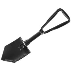 Mil-Tec US 2.5mm Trifold Shovel With Pouch Black