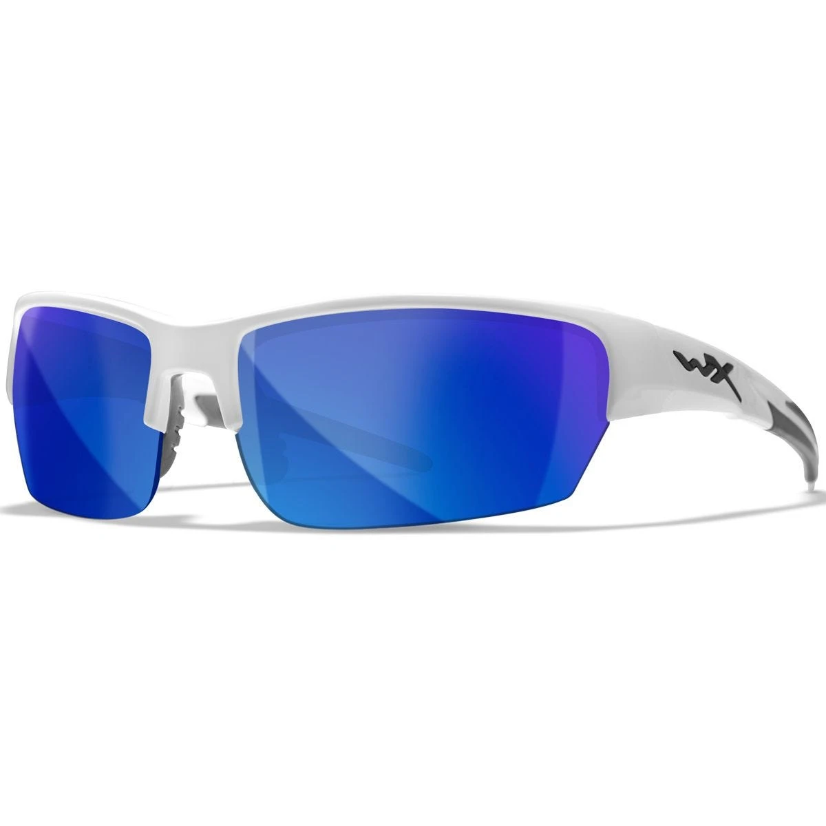 Wiley X WX Saint Glasses - Polarized Blue Mirror Lens / Gloss White Frame 3 Wiley X WX Saint Glasses - Polarized Blue Mirror Lens / Gloss White Frame