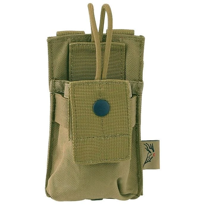 Flyye Short Radio Pouch MOLLE Khaki 3 Flyye Short Radio Pouch MOLLE Khaki