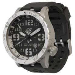Hazard 4 Heavy Water Diver Titanium Tritium Watch Blacktie White GMT Blue/Red