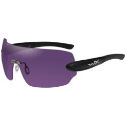 Wiley X WX Detection Glasses - Clear + Yellow + Orange + Purple + Copper Lens / Matte Black Frame -Condor || Mil-Tec || Klean Kanteen Sales wiley x wx detection purple matte black frame 1 1
